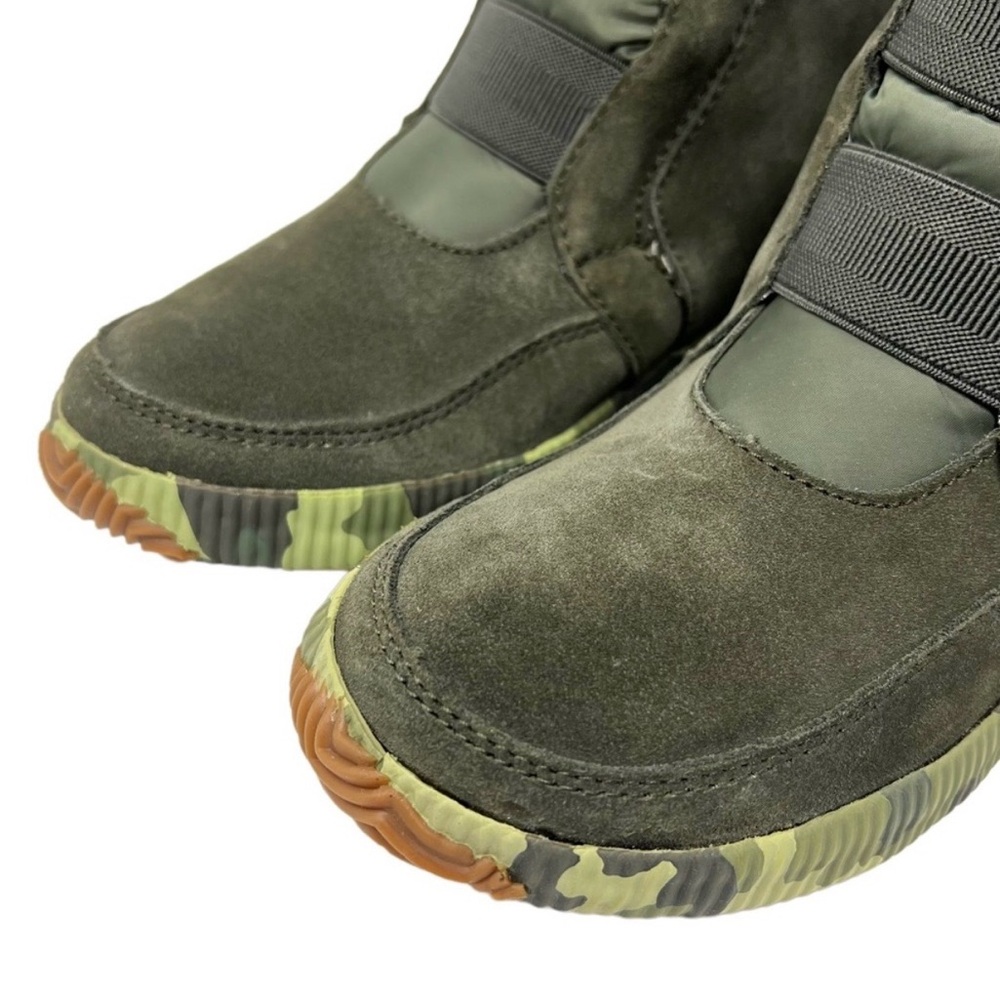 Sorel Out N About Plus Mid Alpine Tundra Green Camo Booties - Picture 6 of 13